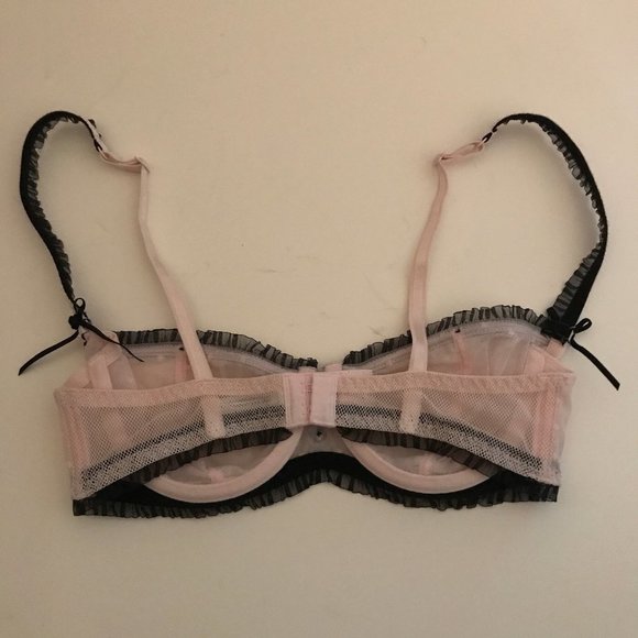 Cannelle Pink & Black Embellished Bra - Picture 2 of 7